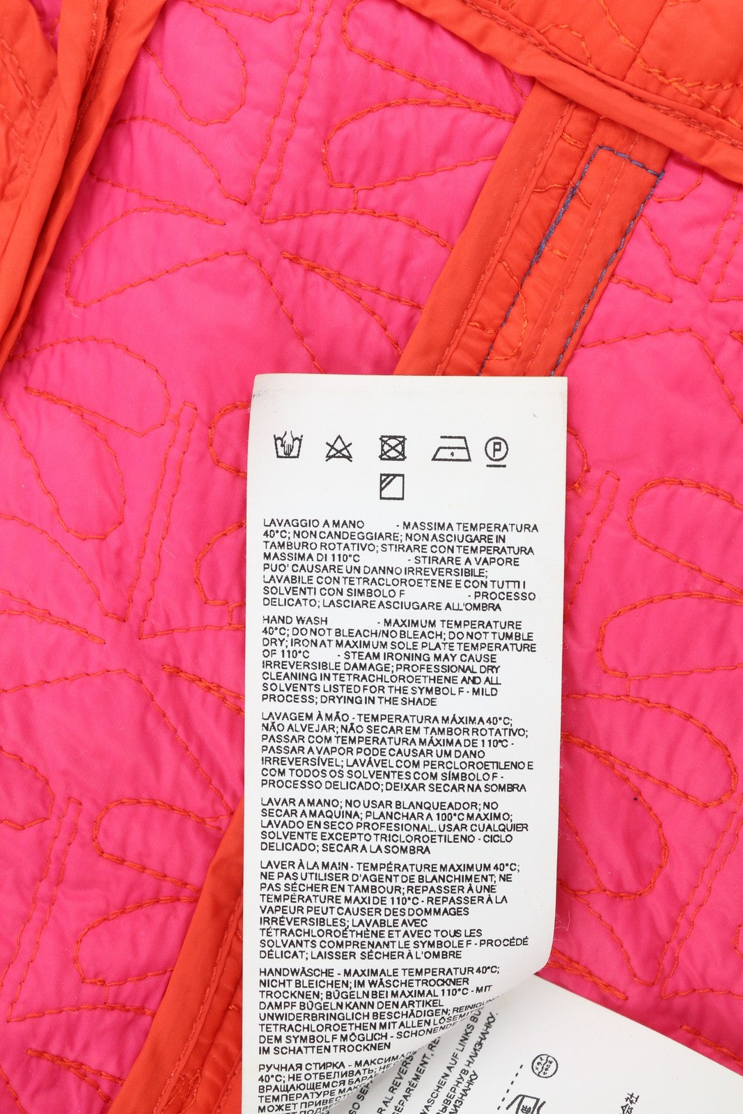 ARMANI JEANS Women Jacket EU42 Orange Double Breasted Insulated Quilted Thin