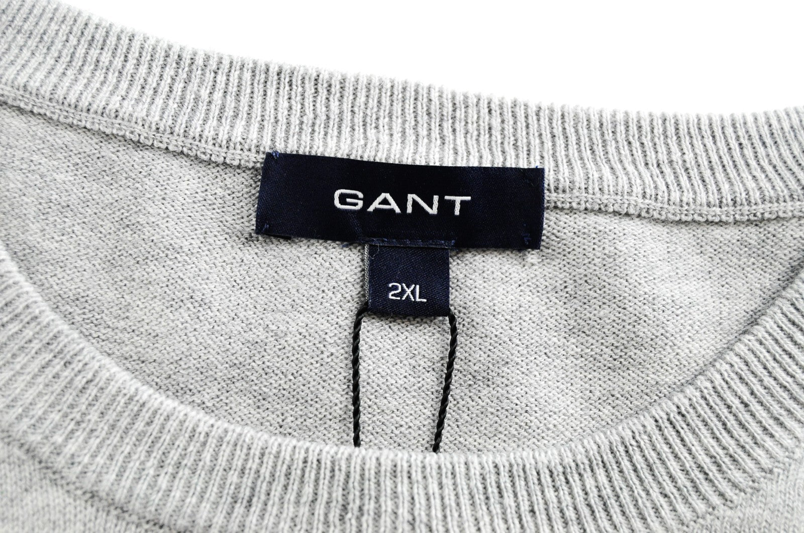 GANT Men's 2XL Sweatshirt Grey Wool Cotton Long Sleeve Tennis Ball Crew Neck