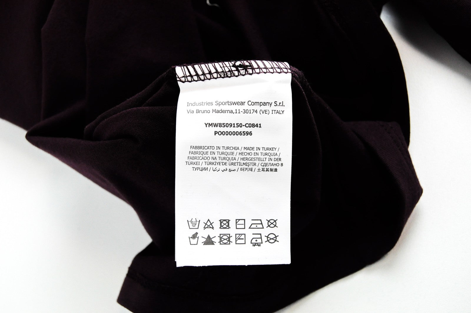 MARINA YACHTING Women's Long Sleeve T-Shirt S Purple Cotton Stretch Logo Top