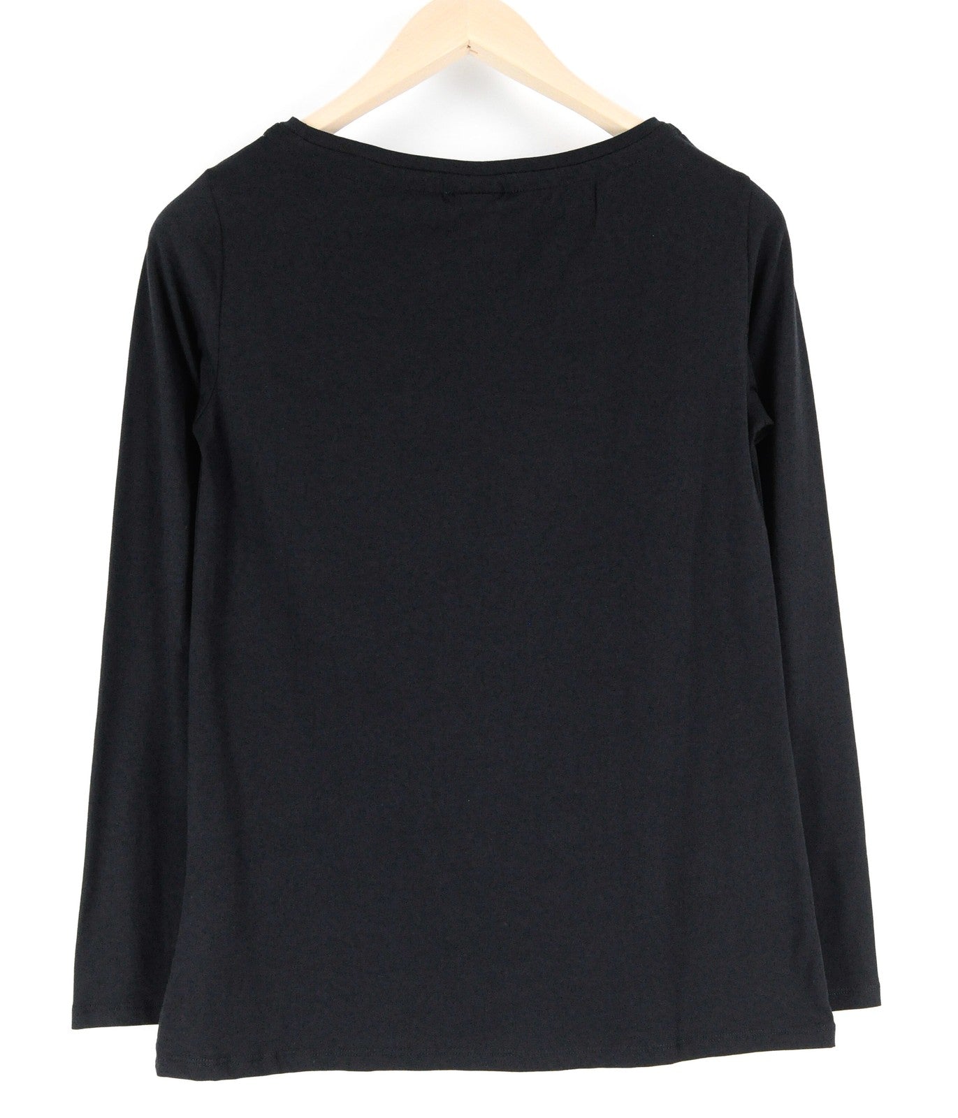 MARINA YACHTING Women's XS Black Long Sleeve T-Shirt Cotton Stretch Logo Top