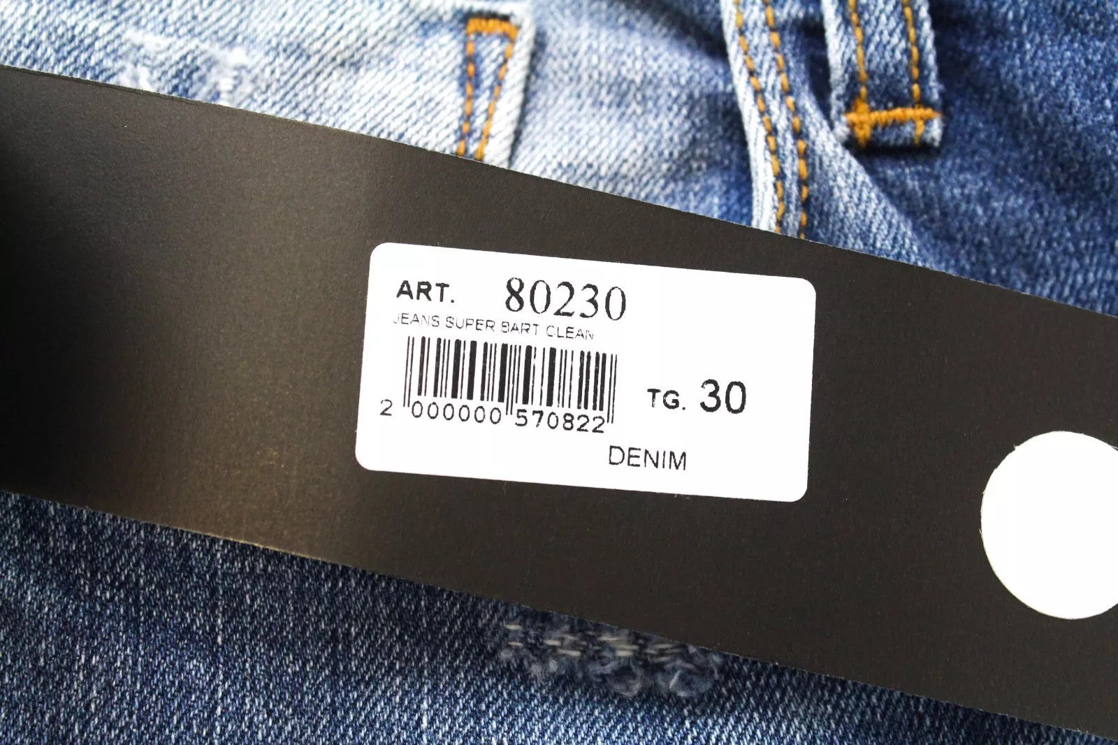 TAKESHY KUROSAWA vyriški džinsai W30 Slim su sagomis, medvilniniai, sendinto audinio 