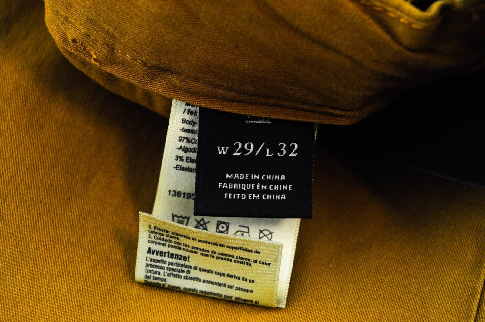 SCOTCH & SODA Stuart Men's Slim Fit Trousers W29/L32 Brown Belted Cotton Stretch