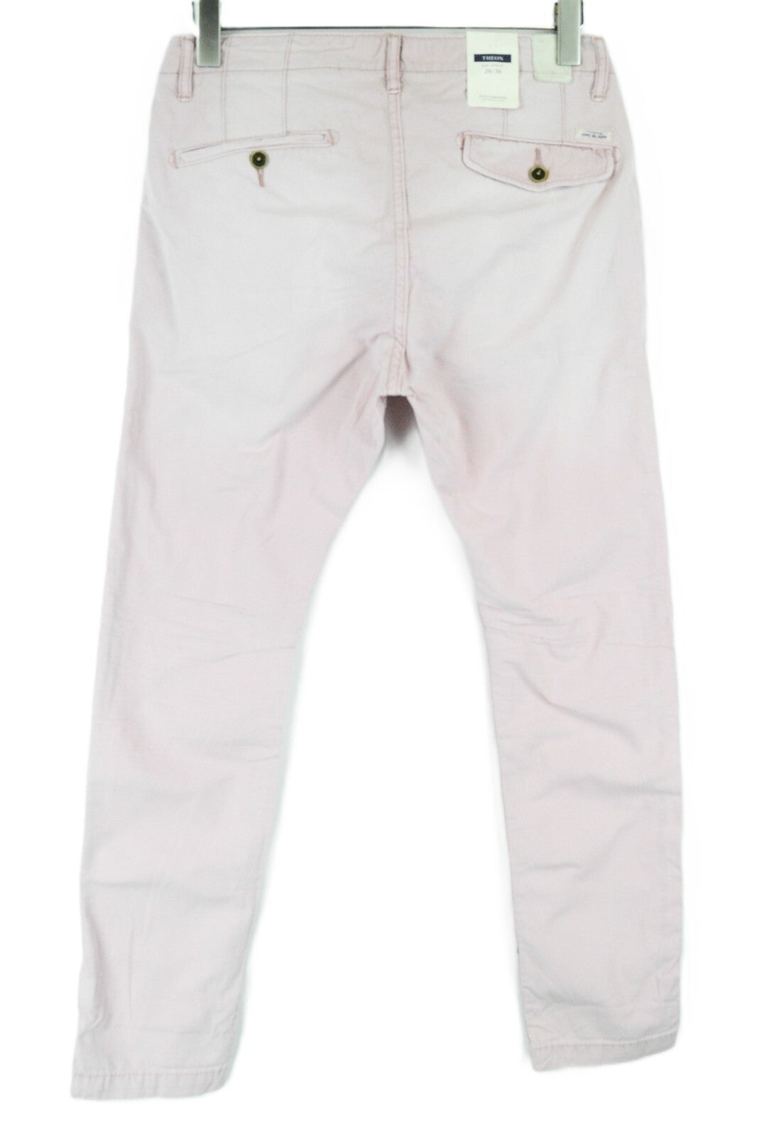 SCOTCH & SODA Theon Men's Taper Fit Trousers W29/L30 Washed Pink Cotton Casual