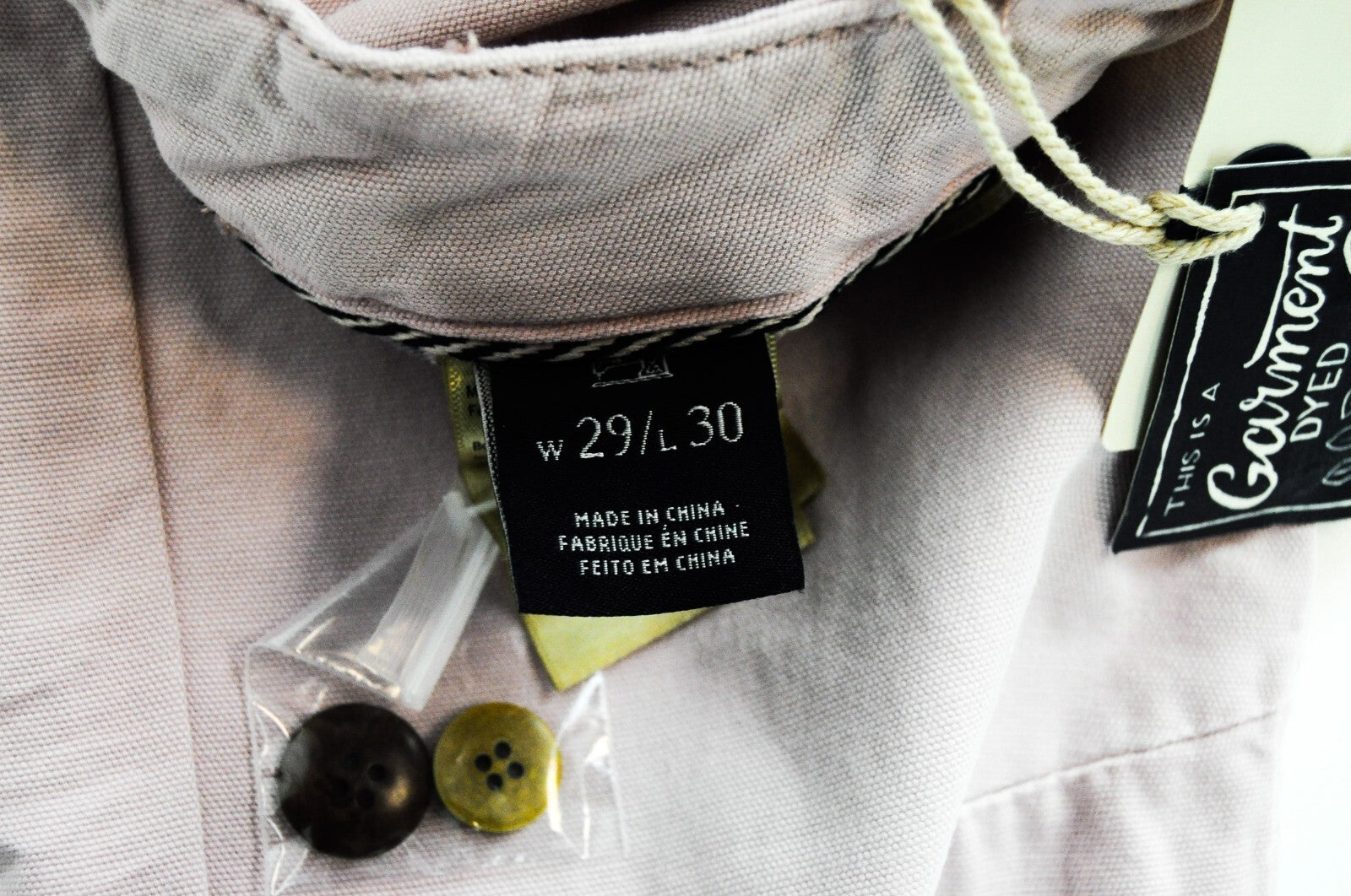 SCOTCH & SODA Theon Men's Taper Fit Trousers W29/L30 Washed Pink Cotton Casual