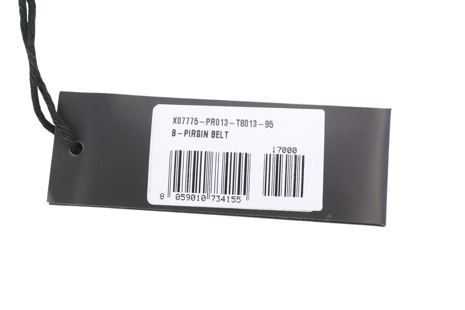 DIESEL B-Pirsin Men Belt 95 CM Black Leather Buckle Leather Extra Touch Dark