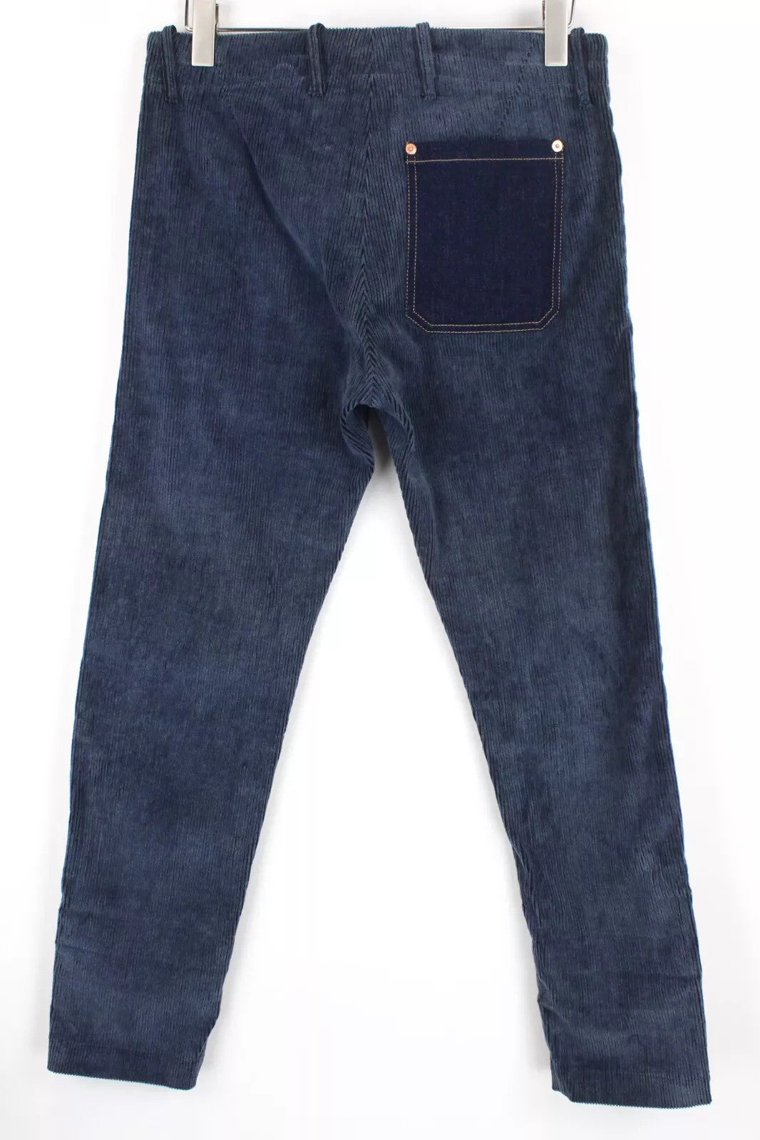 REPLAY Men's Trousers W31/L30 Corduroy Straight Fit Patched Back Pocket Fly