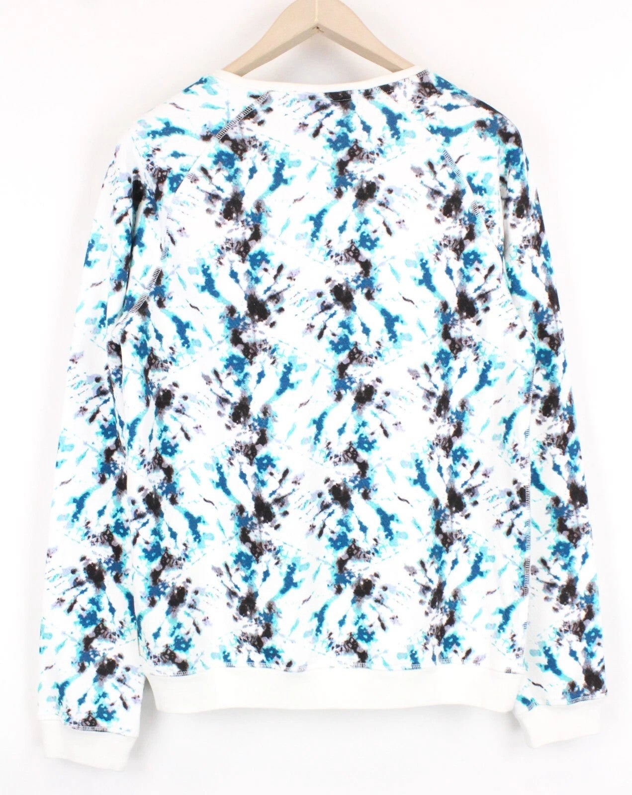 SCOTCH & SODA Men's M Sweatshirt Broke Like A Joke Tie-Dye Embroidered Logo