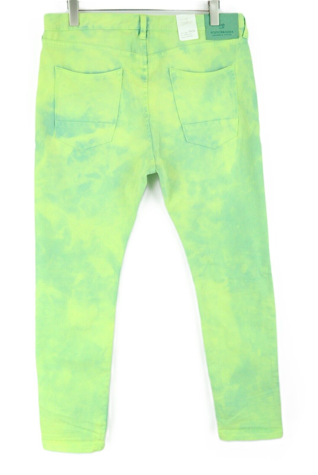 SCOTCH & SODA Steele Men's W32/L34 Super Slim Fit Green  Stretch Cotton Jeans