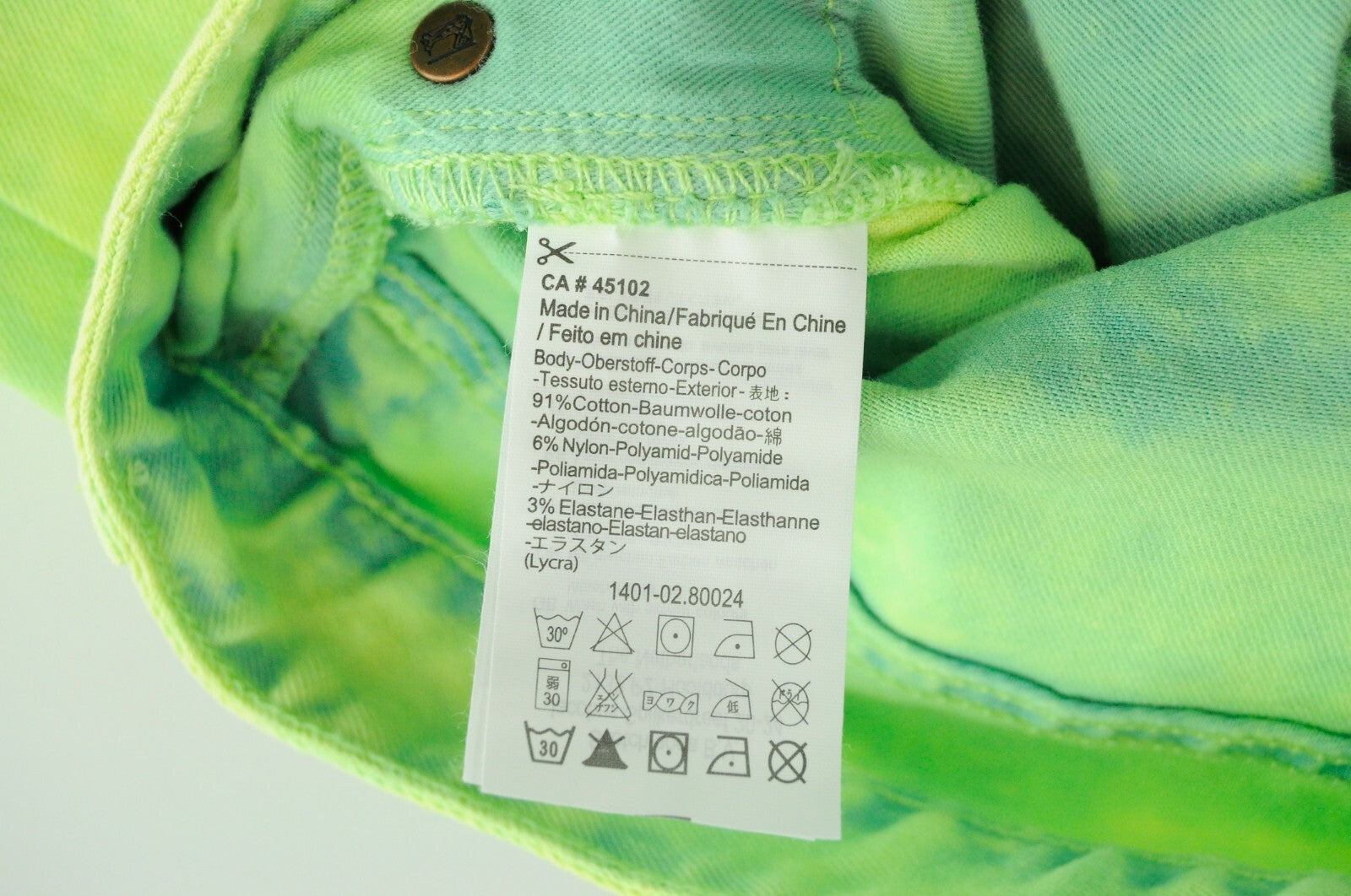 SCOTCH & SODA Steele Men's W32/L34 Super Slim Fit Green  Stretch Cotton Jeans