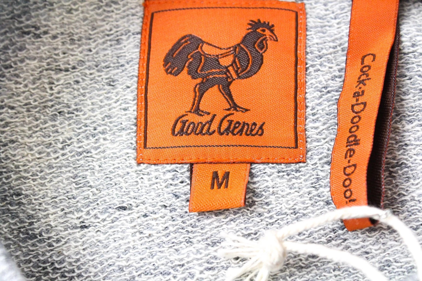 GOOD GENES Mata Hari Men's M Sweatshirt Grey Print Cotton Blend Crew Neck