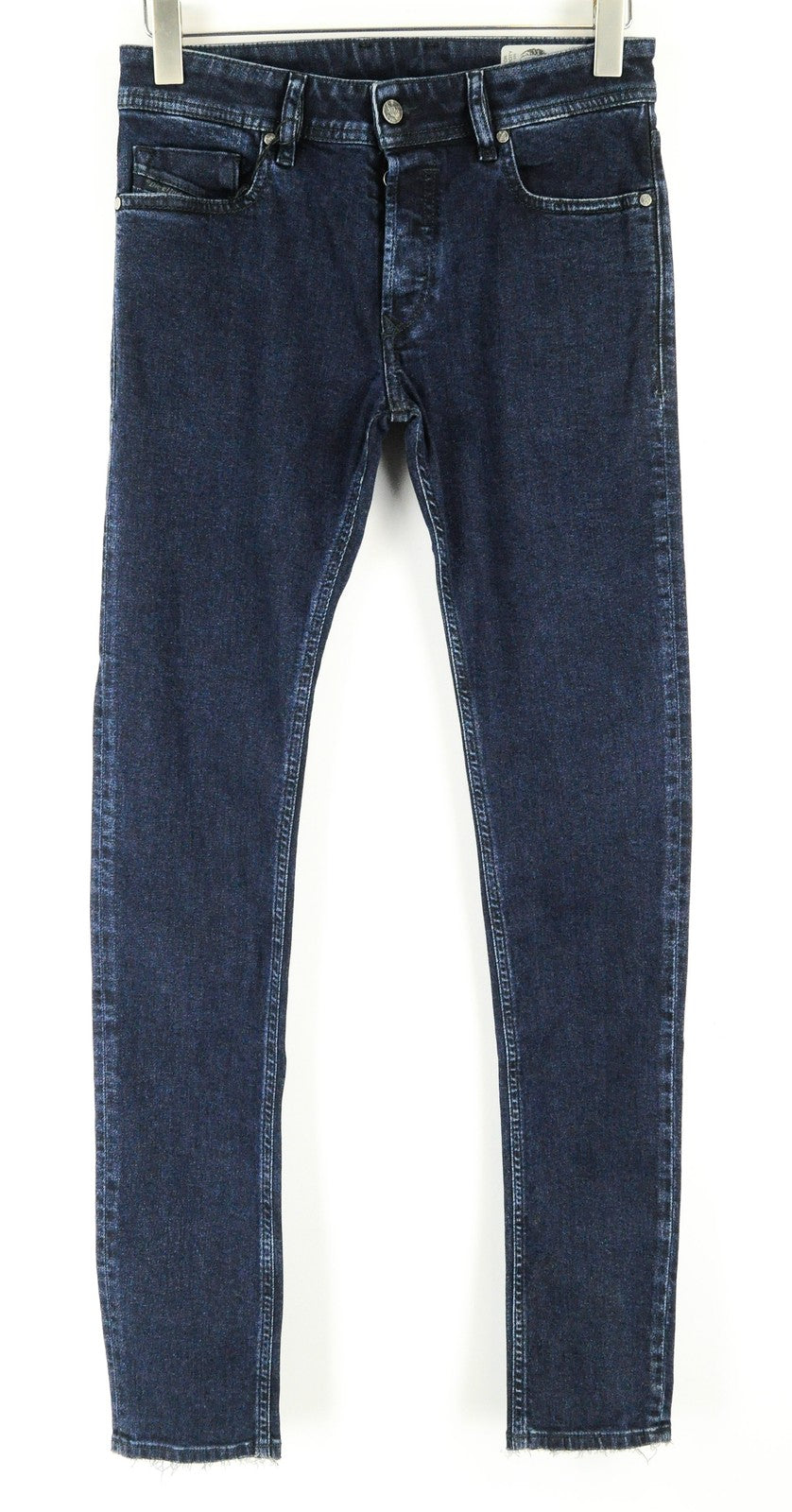 DIESEL Sleenker 084YD Men's Skinny Fit Jeans W28/L32 Dark Blue Cotton Stretch