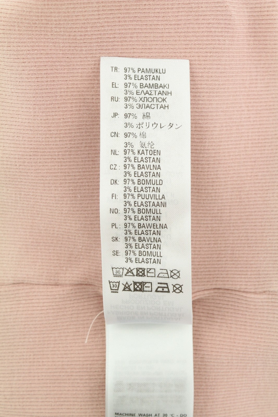 DIESEL T-Ribby-Open Women T-Shirt XL Pink Long Sleeve Buttoned Cropped RRP€150