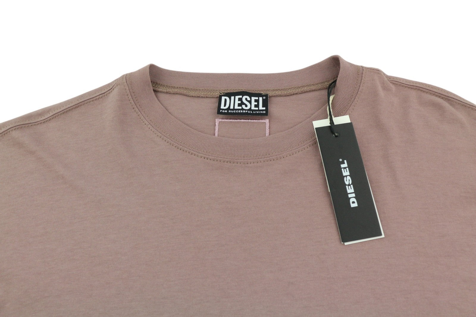 DIESEL T-Relong-C.C Women T-Shirt S Purple Oversized Crew Long Sleeve RRP€100