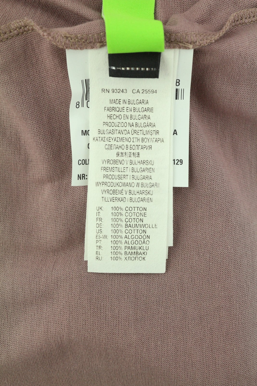 DIESEL T-Relong-C.C Women T-Shirt S Purple Oversized Crew Long Sleeve RRP€100