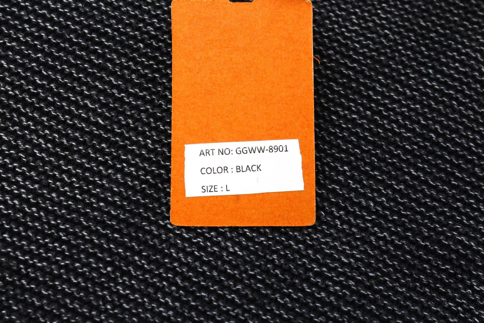 GOOD GENES Women's Jumper L Tight-Knit Off-Black Cotton Crew Neck Sweater