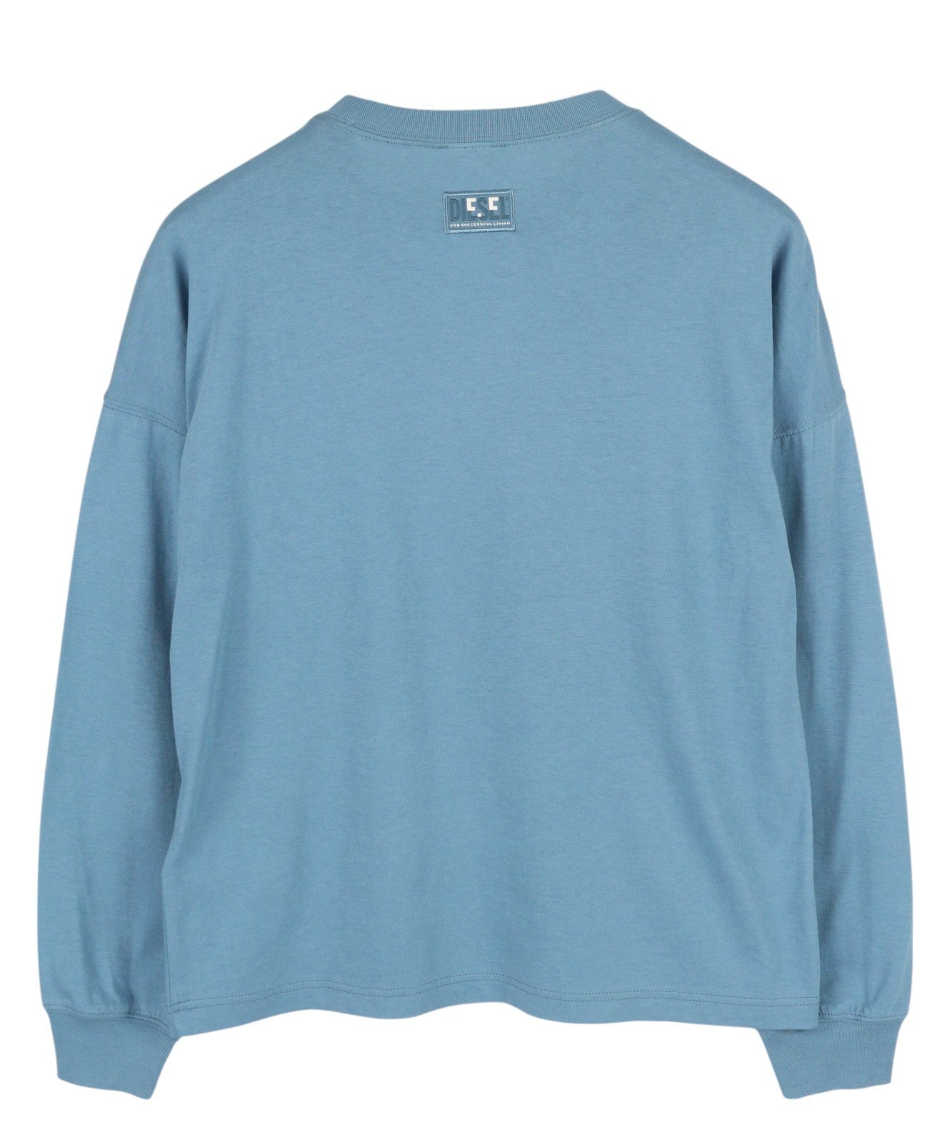 DIESEL T-Relong-C.C Women T-Shirt S Blue Oversized Crew Long Sleeve RRP€100