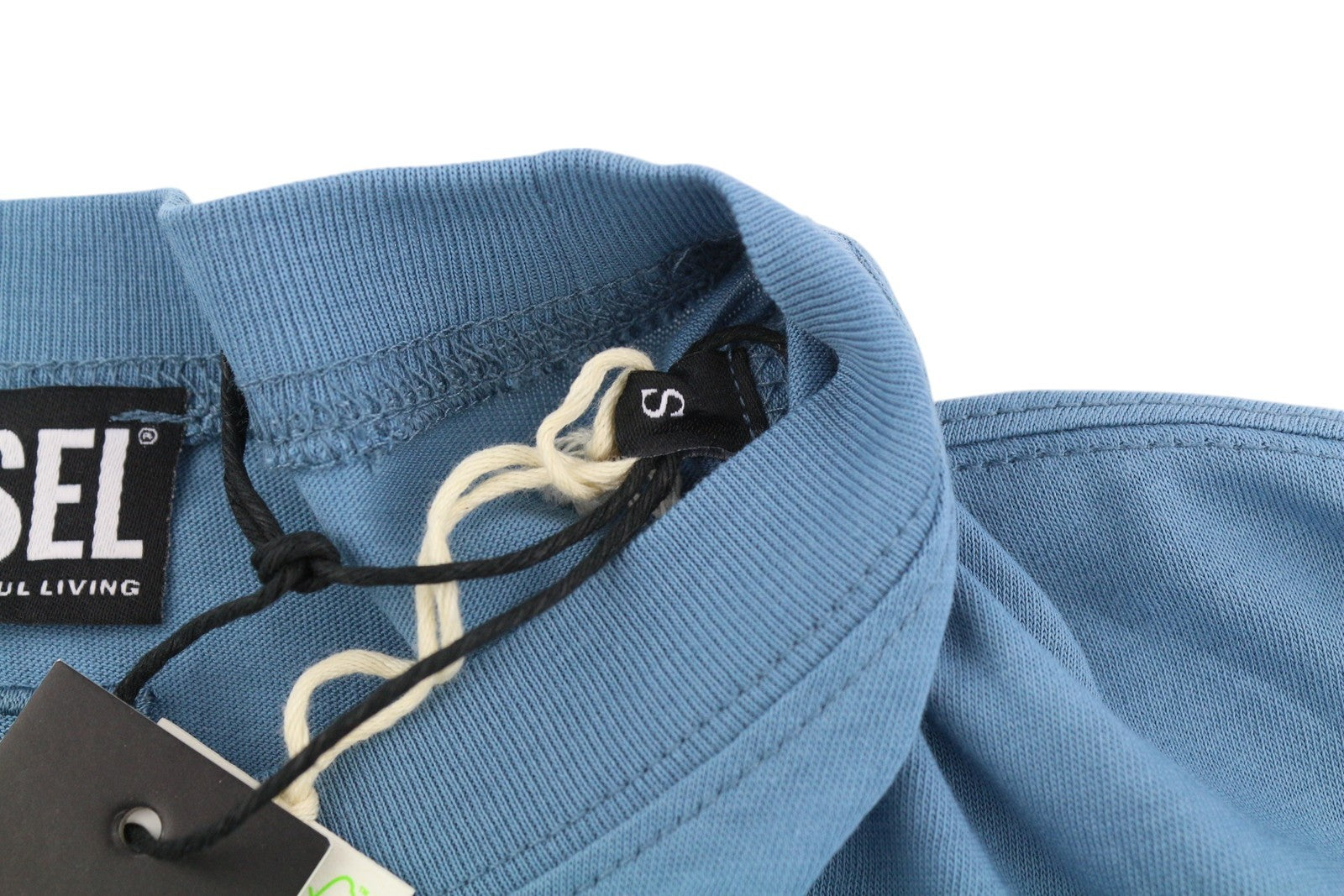 DIESEL T-Relong-C.C Women T-Shirt S Blue Oversized Crew Long Sleeve RRP€100