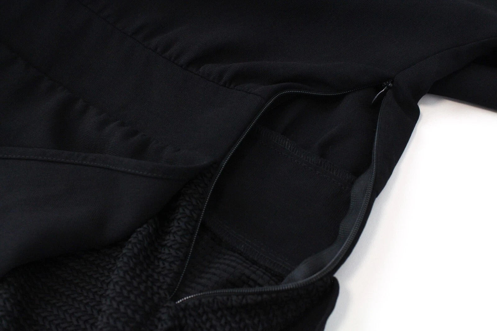 MAISON SCOTCH Women's Dress XS Casual Short Sleeved V-Neck Black Layered