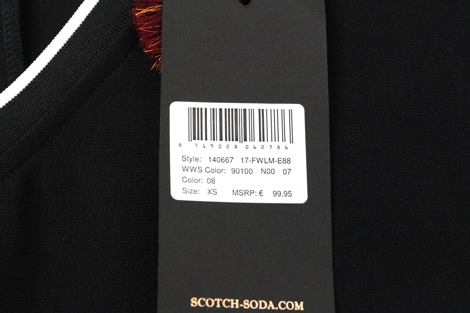 MAISON SCOTCH Women's Dress XS Casual Short Sleeved V-Neck Black Layered