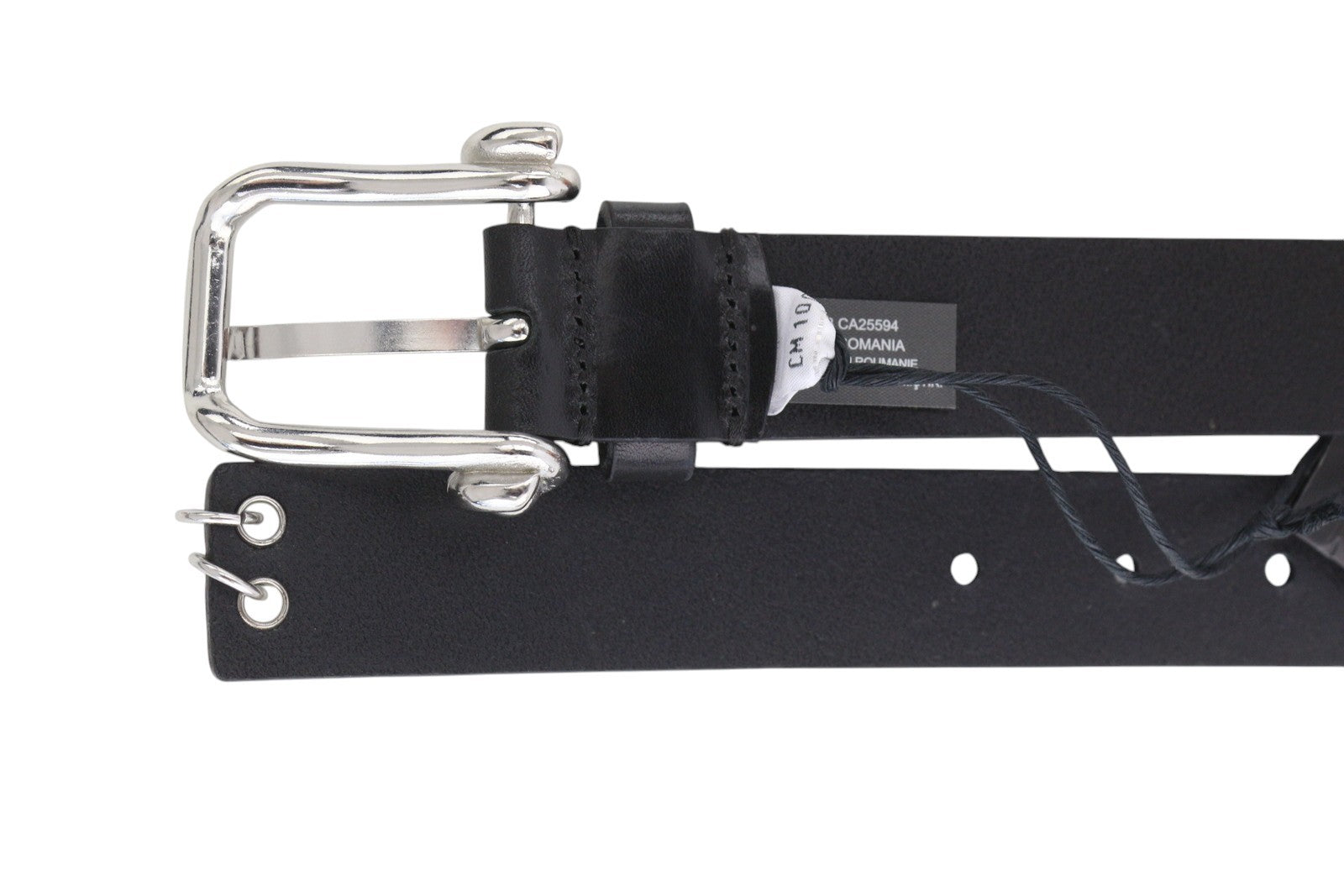 DIESEL B-Pirsin Men Belt 100 CM Black Leather Buckle Closure Leather Casual Logo