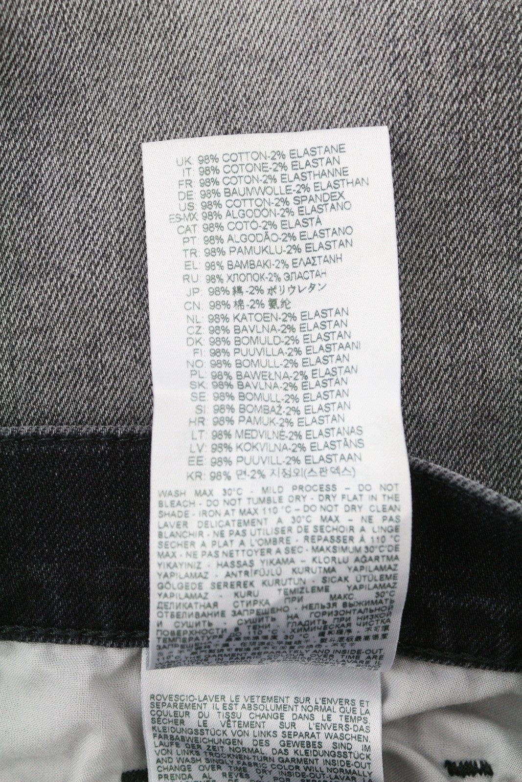 DIESEL 2020 D-Viker R9K28 Men Jeans W32/L30 Washed Black Straight Fit RRP€250