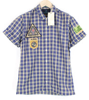 SCOTCH & SODA Men's Shirt S Checked Patched Pocket Linen Blend Button-Up Top