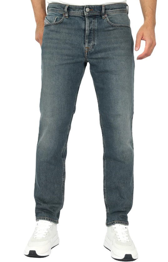 DIESEL 2023 D-Finitive 09F74 Men Jeans W33/L32 Regular Tapered Leg Blue RRP€175