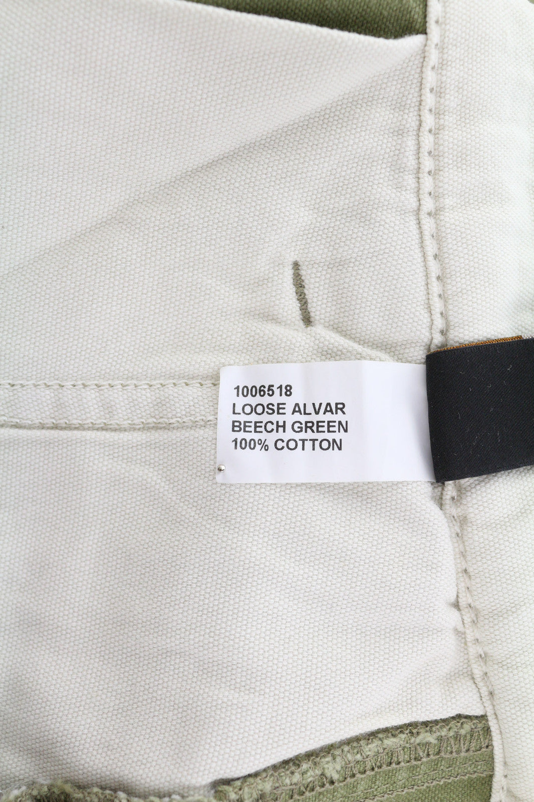 NUDIE JEANS Loose Alvar Men Jeans W28/L32 Beech Green Washed Buttoned Casual