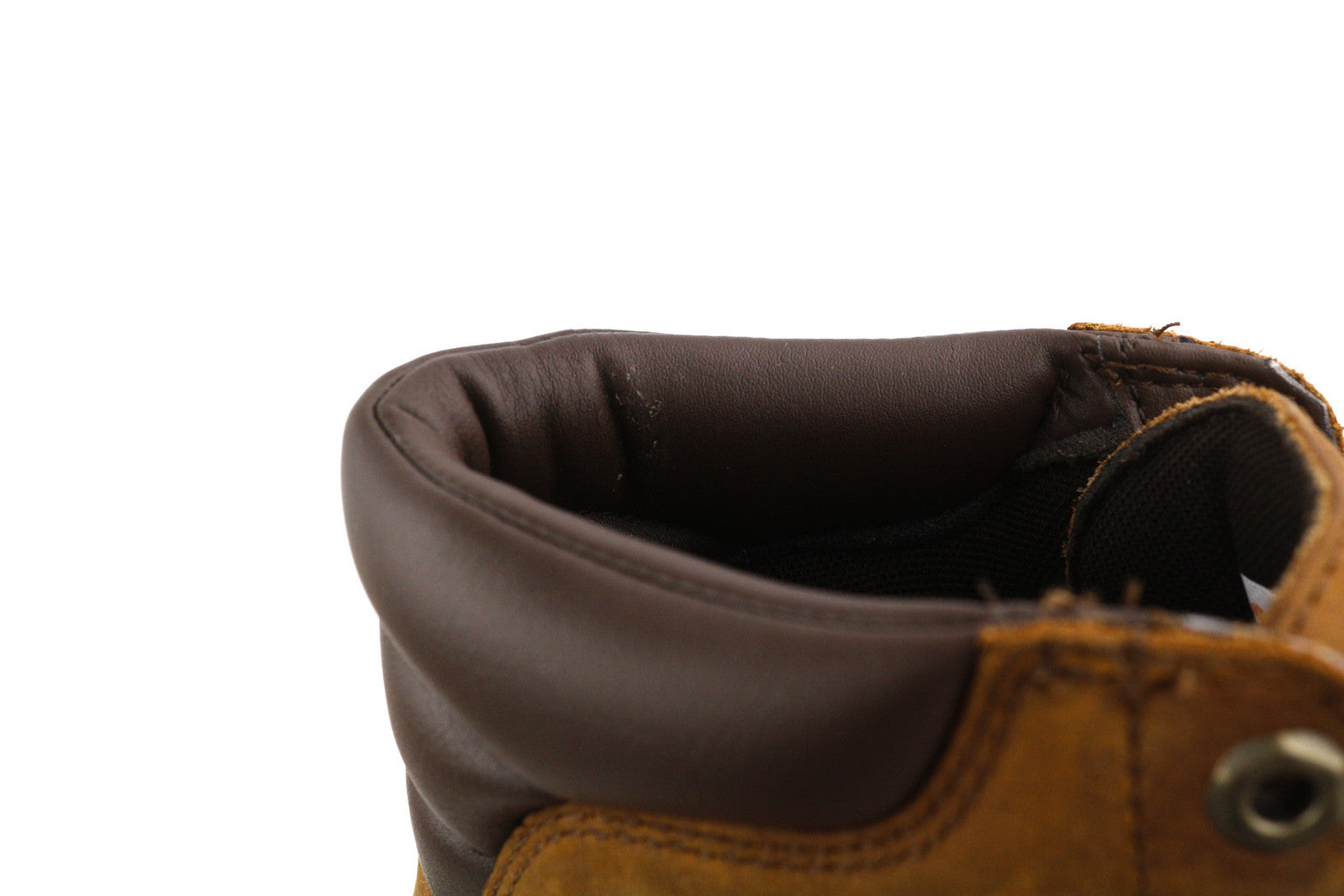 TIMBERLAND A1H8Q Men Boots EU41.5/42 Brown Leather Ankle Top Logo Waterproof