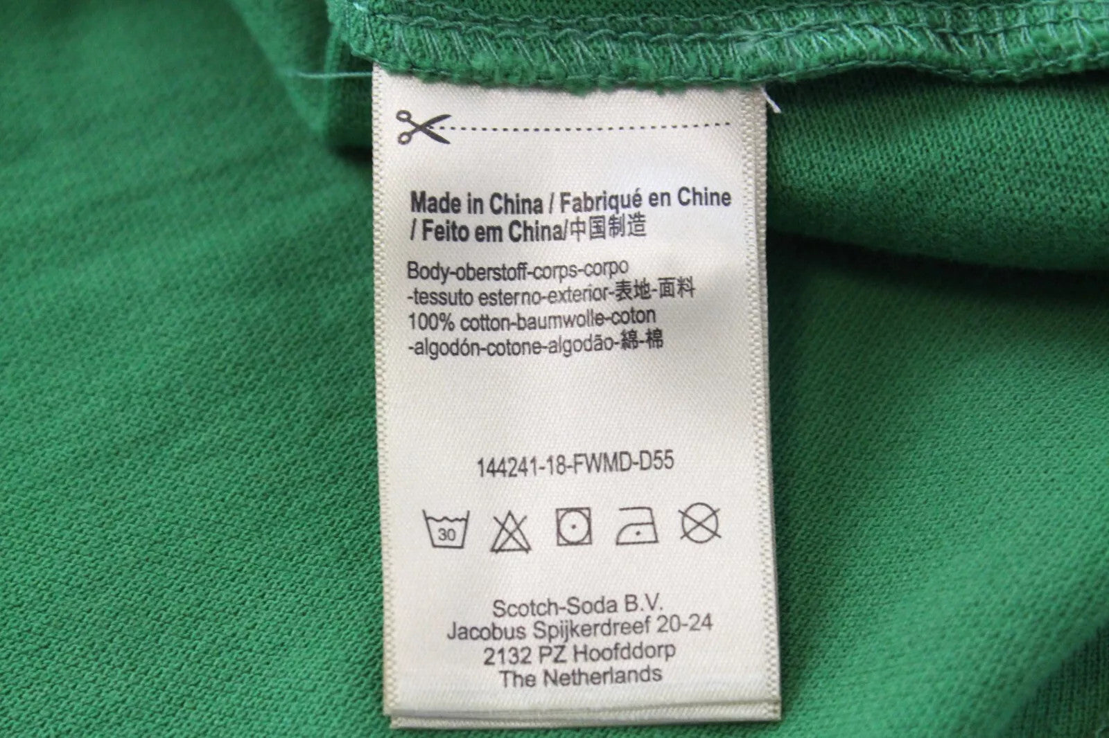 SCOTCH & SODA Men's Polo Shirt S Green Short Sleeve Pocket Collared T-Shirt