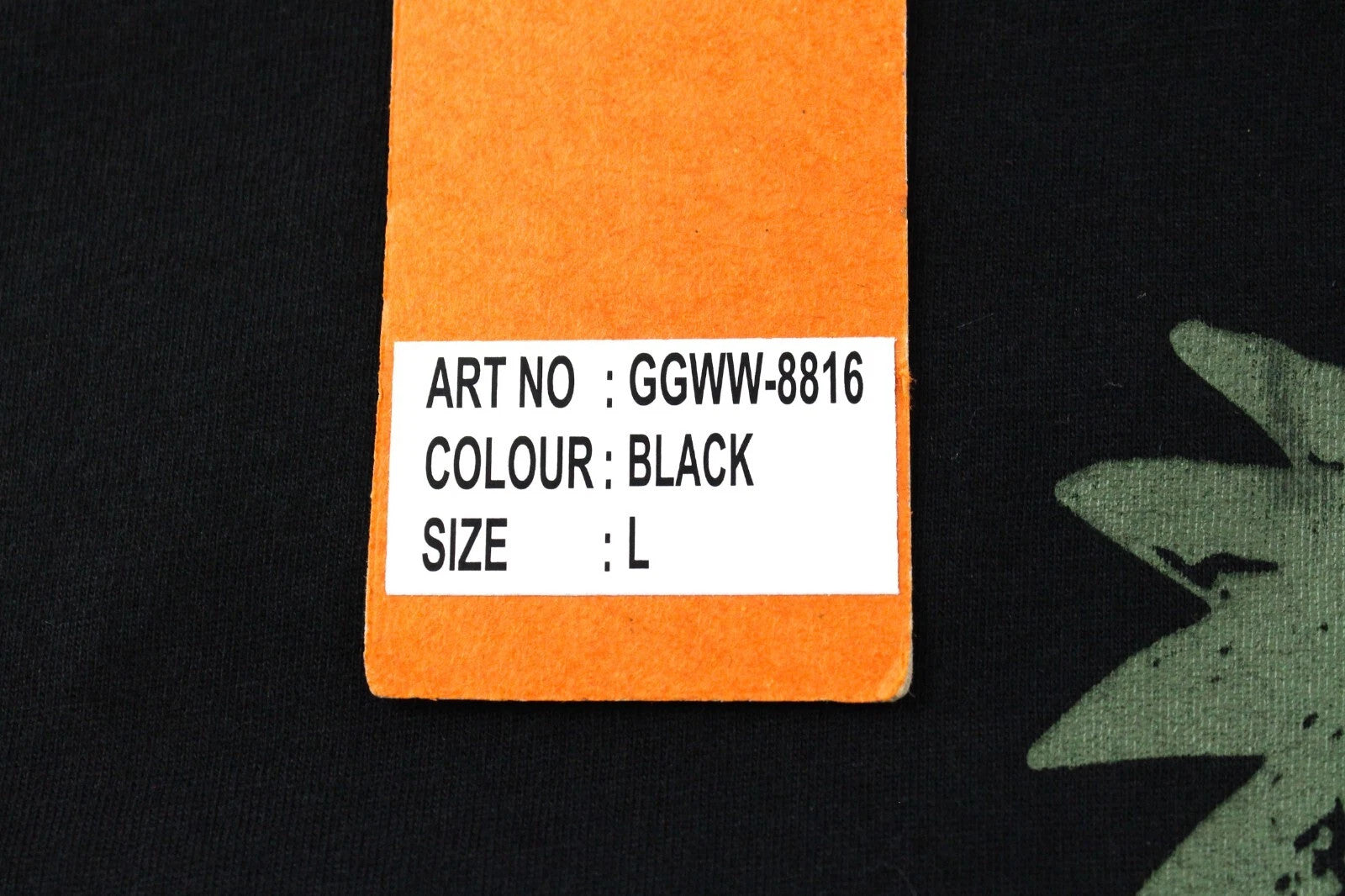 GOOD GENES Men's T-Shirt L Black Pure Cotton Rooster Logo Short Sleeve Print