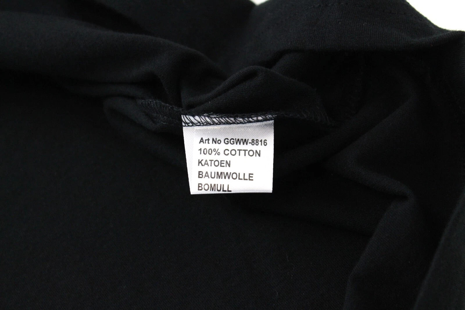 GOOD GENES Men's T-Shirt L Black Pure Cotton Rooster Logo Short Sleeve Print