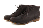 TIMBERLAND A23FH Women Boots EU41.5/42 Brown Leather Ankle Top Lace Up ReBOTL