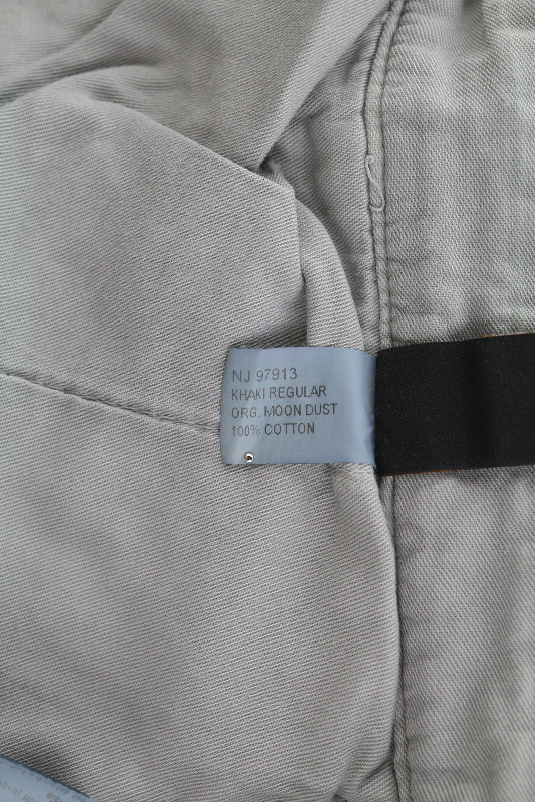 NUDIE JEANS Khaki Regular Men Trousers W32/L34 Organic Moon Dust Chino Button