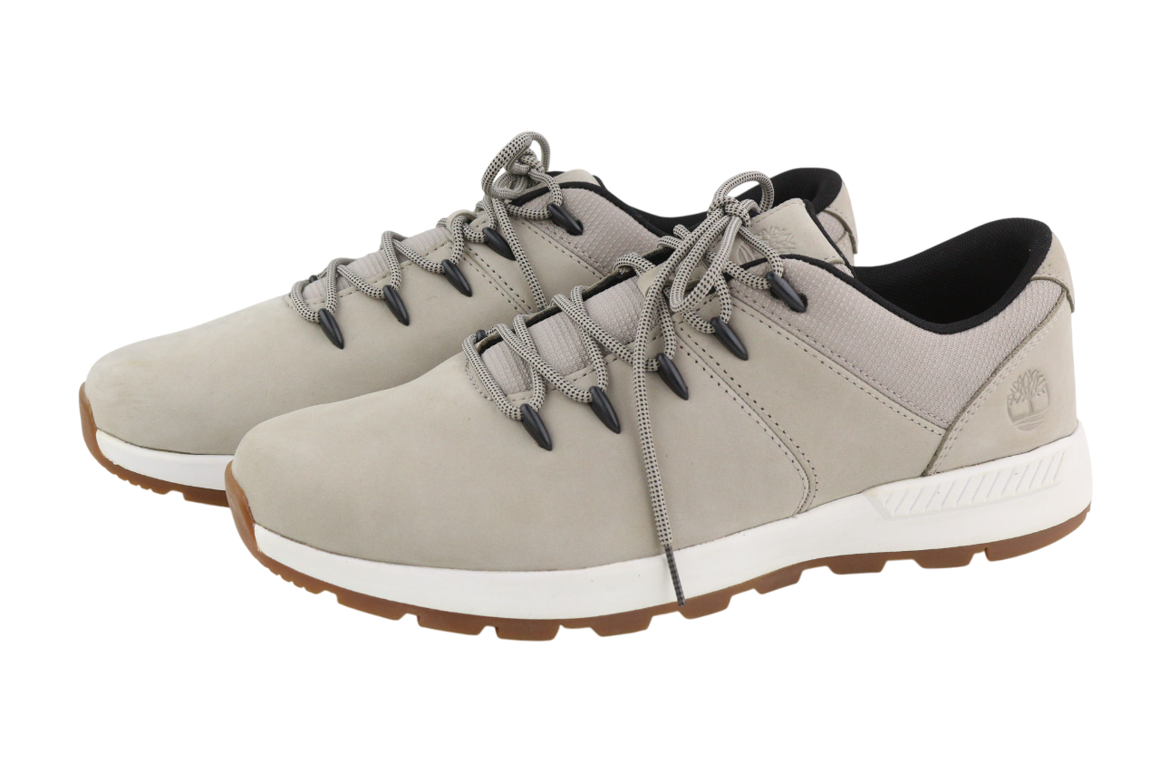 TIMBERLAND A26MY Men Sneakers EU45/46 Grey Leather Low Top Lace ReBOTL