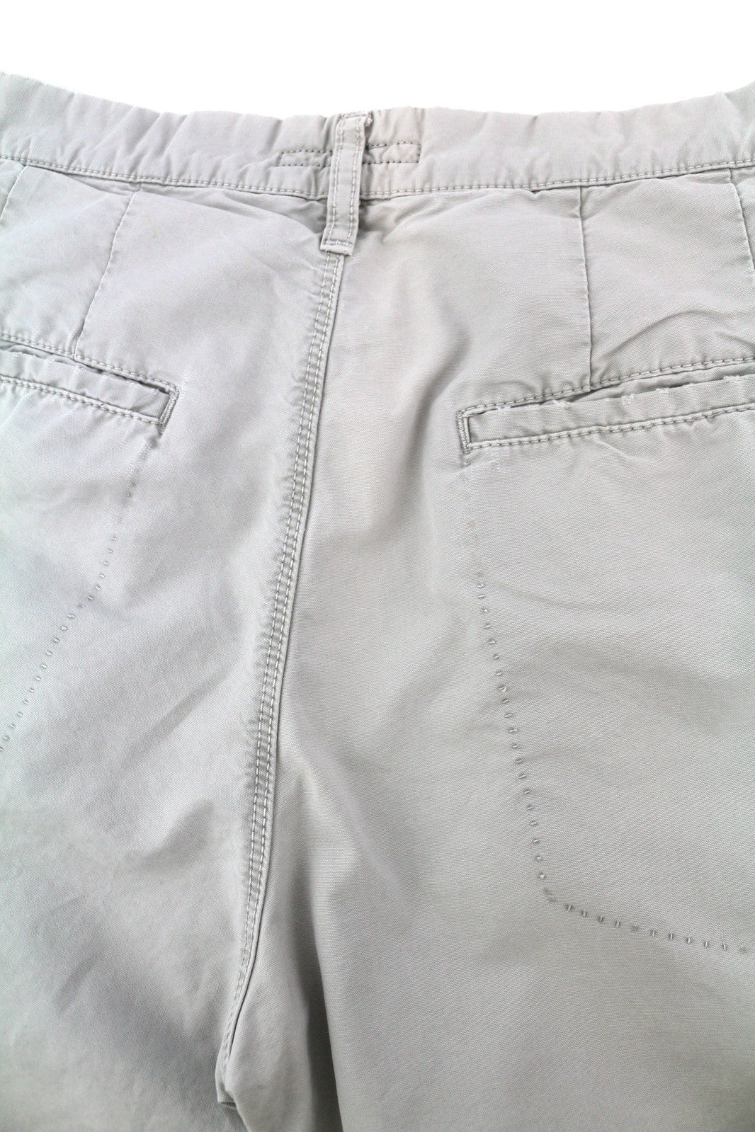 NUDIE JEANS Khaki Regular Men Trousers W32/L34 Organic Moon Dust Chino Buttoned