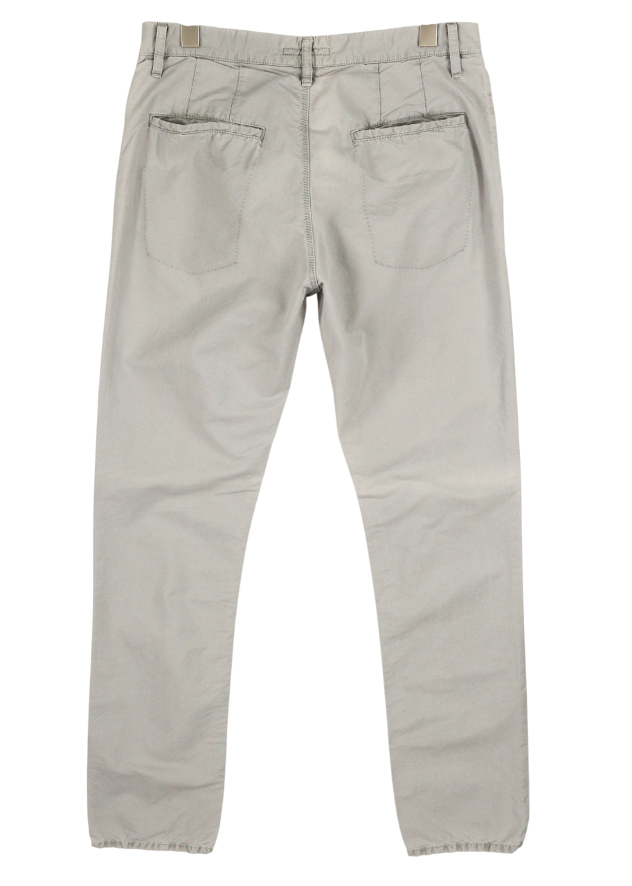 NUDIE JEANS Khaki Regular Men Trousers W32/L34 Organic Moon Dust Chino Buttoned