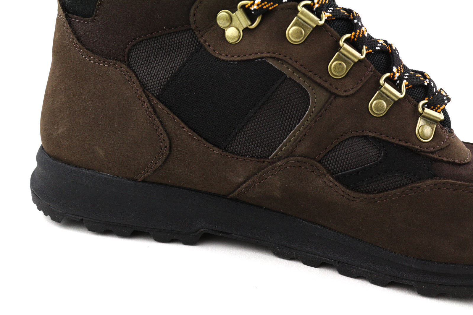 TIMBERLAND A2BYE Men Boots EU44.5/45.5 Brown Leather Ankle Top Lace Up Logo