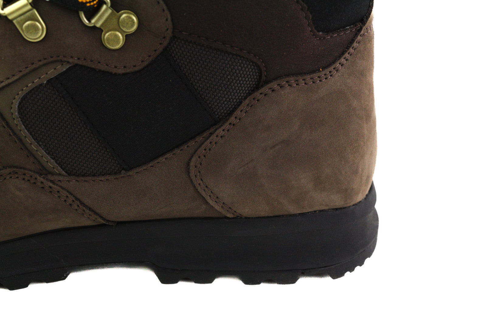 TIMBERLAND A2BYE Men Boots EU44.5/45.5 Brown Leather Ankle Top Lace Up Logo