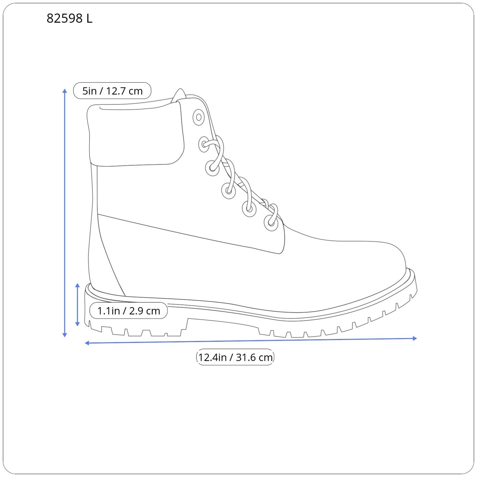 TIMBERLAND A2BYE Men Boots EU44.5/45.5 Brown Leather Ankle Top Lace Up Logo