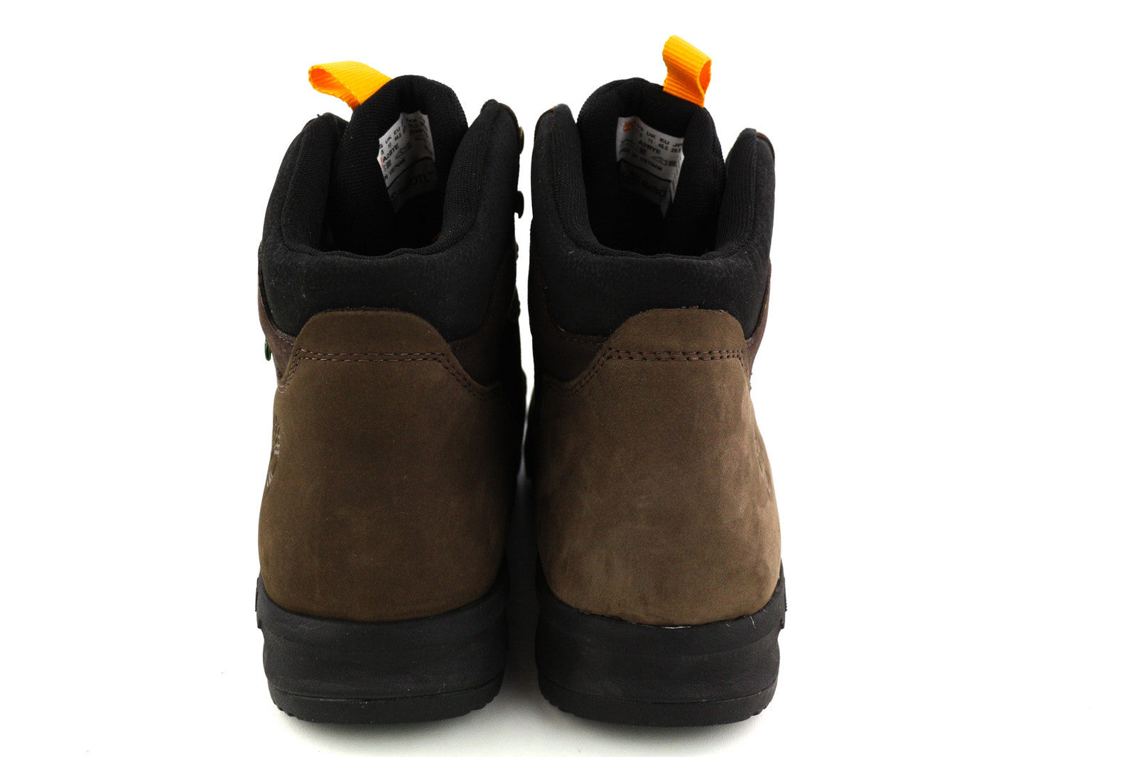 TIMBERLAND A2BYE Men Boots EU44.5/45.5 Brown Leather Ankle Top Lace Up Logo