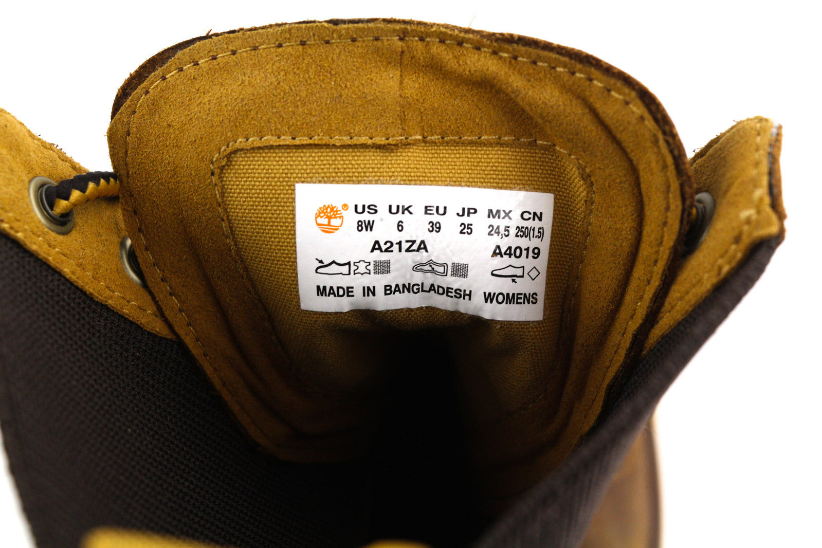 TIMBERLAND A21ZA Women Boots EU39/40 Brown Leather Heeled Lace Up Ankle Top