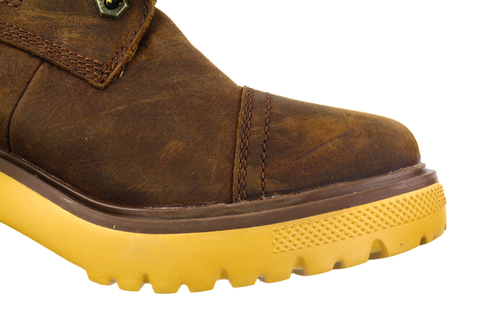 TIMBERLAND A21ZA Women Boots EU39/40 Brown Leather Heeled Lace Up Ankle Top