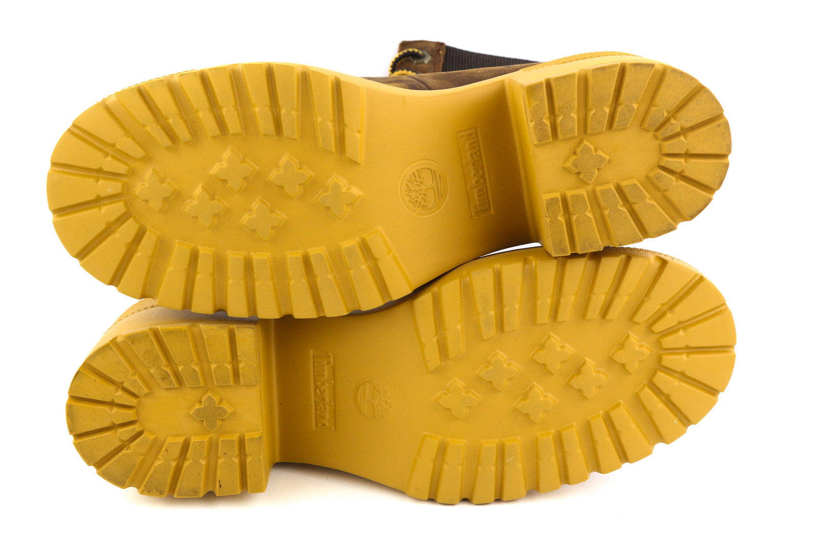 TIMBERLAND A21ZA Women Boots EU39/40 Brown Leather Heeled Lace Up Ankle Top