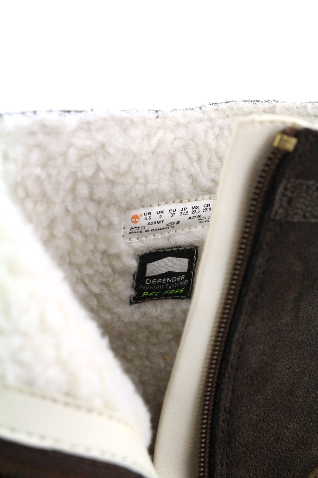 TIMBERLAND A28MT Boy Winter Boots EU37/38 Leather Defender Repellent Systems