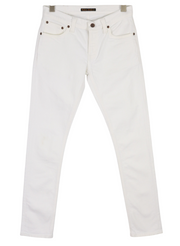 NUDIE JEANS Long John Men Jeans W28/L32 Blazing While Organic Slim Fit Denim