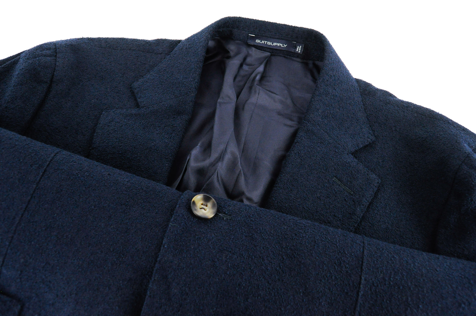 SUITSUPPLY Havana Patch HL Men's Flannel Wool Linen Blazer UK44R Slim