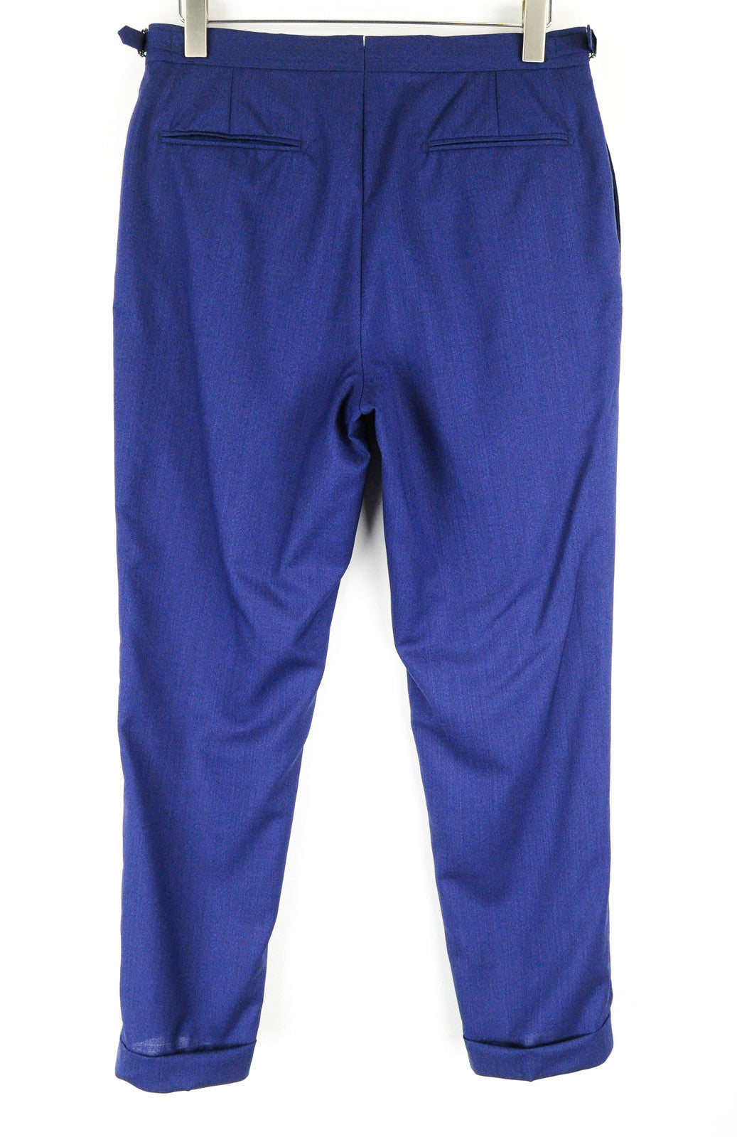 SUITSUPPLY Lazio Men's Blue Suit UK40L Pure Wool Slim 3-Piece Melange Lined