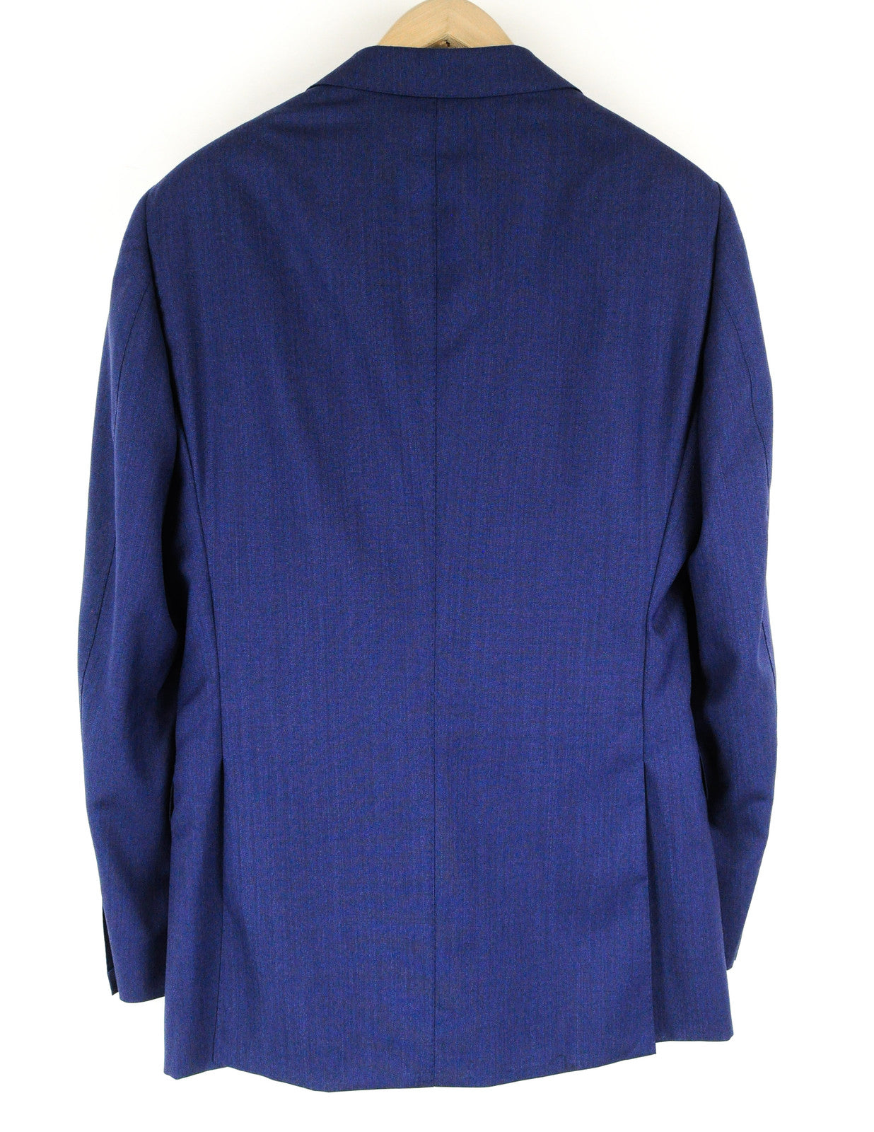 SUITSUPPLY Lazio Men's Blue Suit UK40L Pure Wool Slim 3-Piece Melange Lined