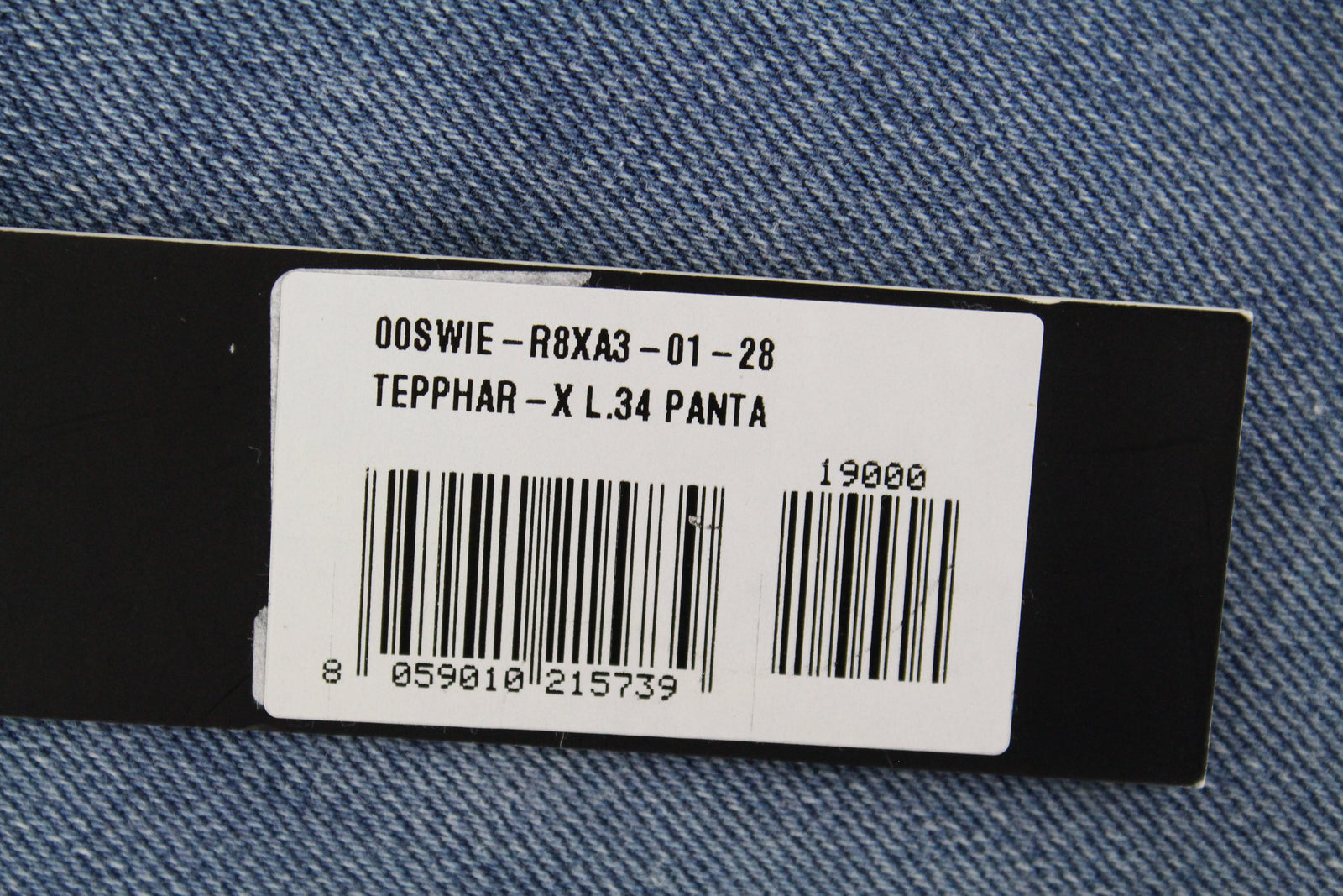 DIESEL Tepphar-X R8XA3 Men's Blue Slim Carrot Stretch Jeans W28/L34 Button-Fly